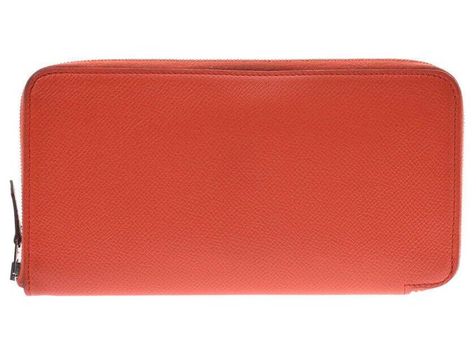Hermès Azap Wallet Arancione Pelle  ref.181099