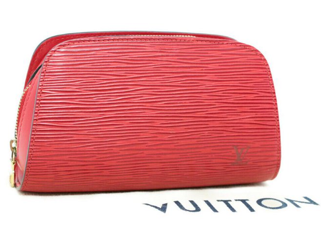 Louis Vuitton Dauphine Rot Leder  ref.181228