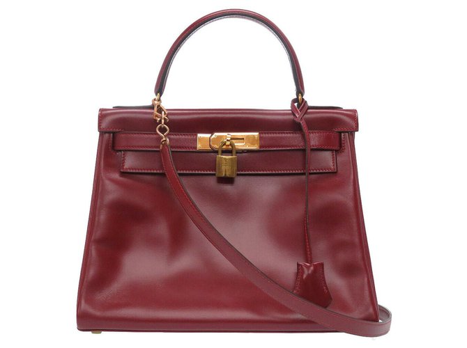 Ginza Xiaoma - The Kelly 28 in Rouge Casaque Epsom leather