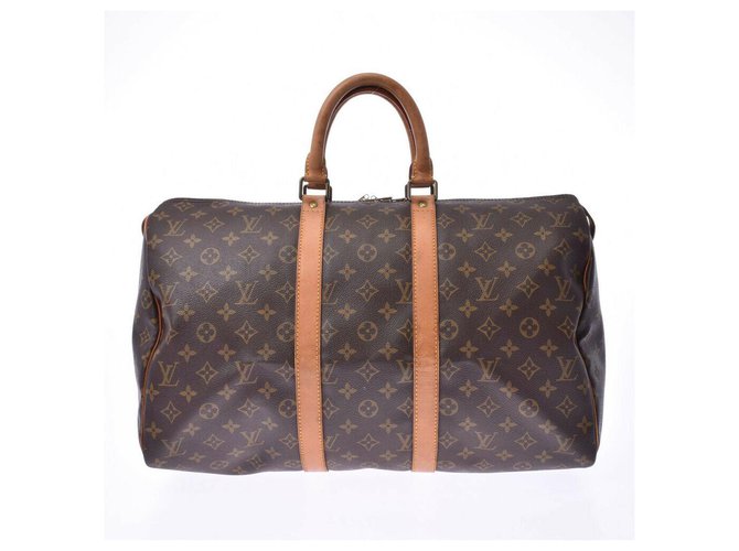 Louis Vuitton Keepall 45 Brown Cloth  ref.181297