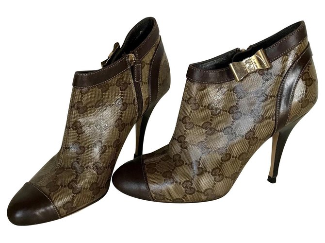 Gucci Ankle Boots Multicor Couro  ref.181350