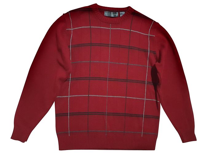 Oscar de la Renta Roter Baumwollpullover