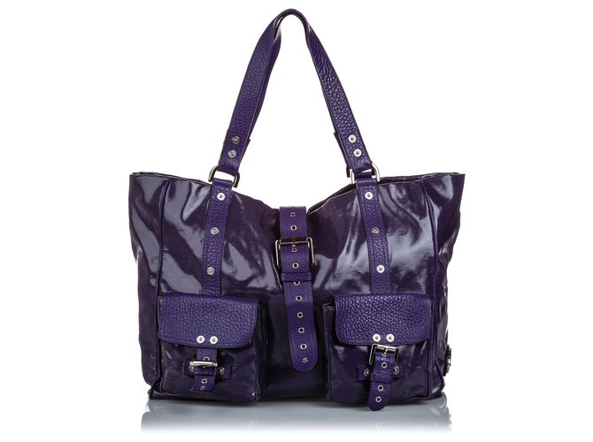 Mulberry Purple Roxanne Shoulder Bag Leather Plastic Pony-style calfskin  ref.181452