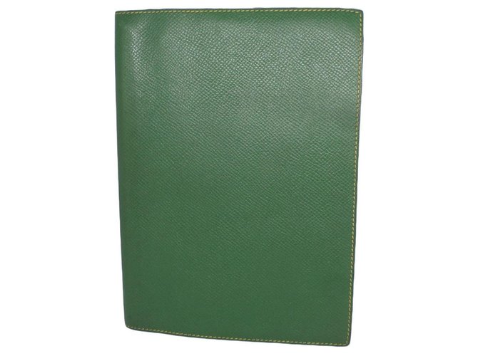 Hermès Bolsas, carteiras, casos Verde Couro  ref.181475