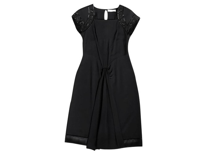 Christian Dior embellished black dress  ref.181483