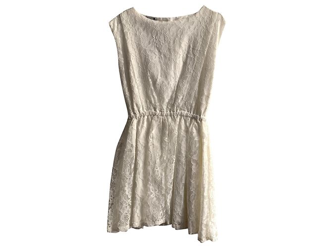 Autre Marque D.dikate Weißes Spitzenkleid