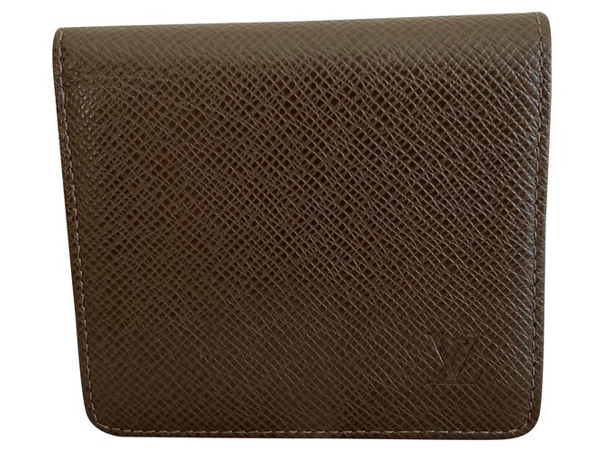 Louis Vuitton Wallets Small accessories Brown Khaki Leather  ref.181541