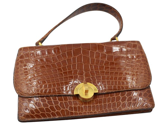Hermès Handbags Light brown Exotic leather  ref.181544