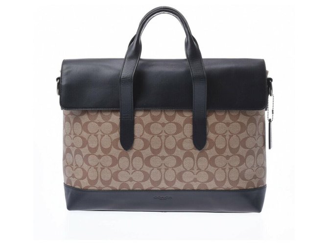 Mallette Signature Coach Toile  ref.181612