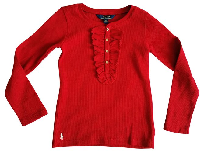 Ralph Lauren T-shirt Red Cotton  ref.181892