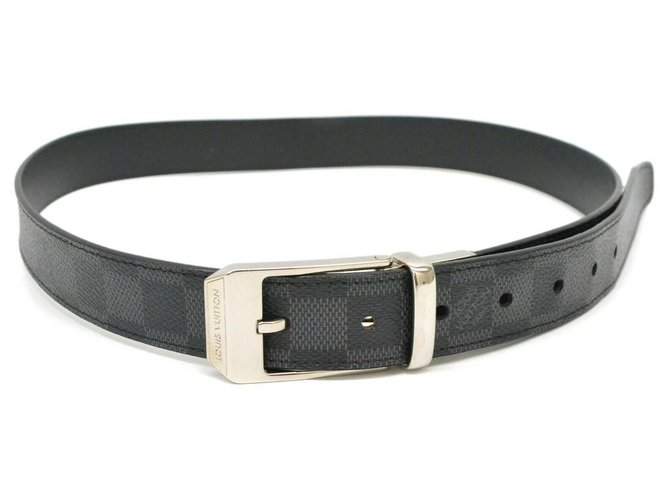 Louis Vuitton Mens Belts, Black, 95 cm