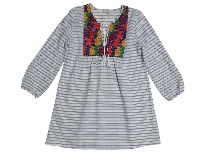 Camicia tunica oversize in cotone J.Crew Bianca Bianco Multicolore