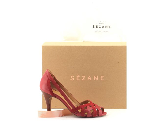 SéZane Pumps Red Leather  ref.182031