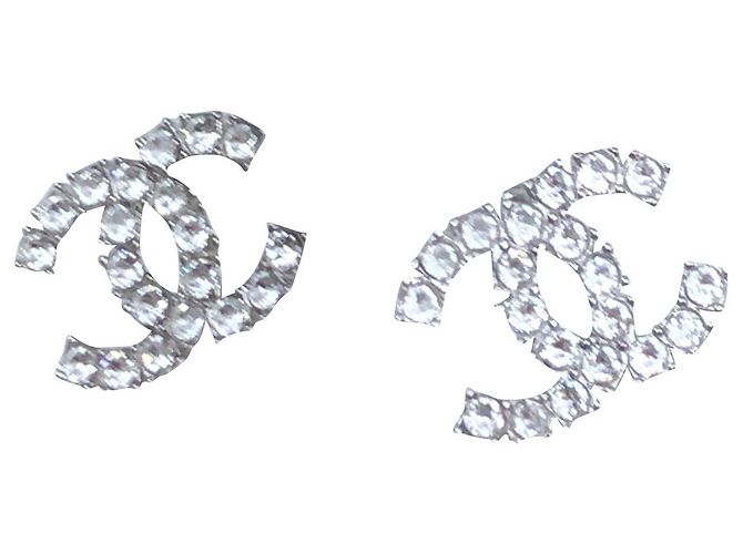 Chanel Orecchini Argento Metallo