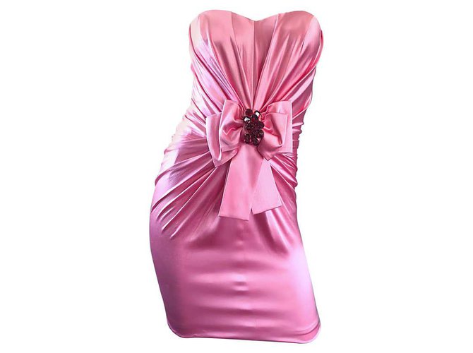 Dolce & Gabbana Kleider Pink Seide  ref.182057