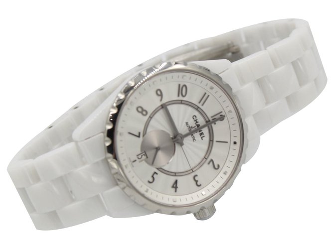 Relógio Chanel J12 em cerâmica branca Branco Cerâmico  ref.182120