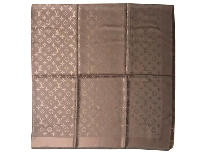 Louis Vuitton brown monogram shine Silk Wool Viscose ref.190766 - Joli  Closet