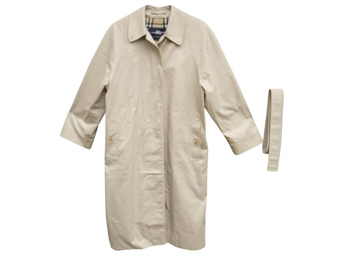 BurberryLondon t women's raincoat 40 Beige Cotton Polyester  ref.182191