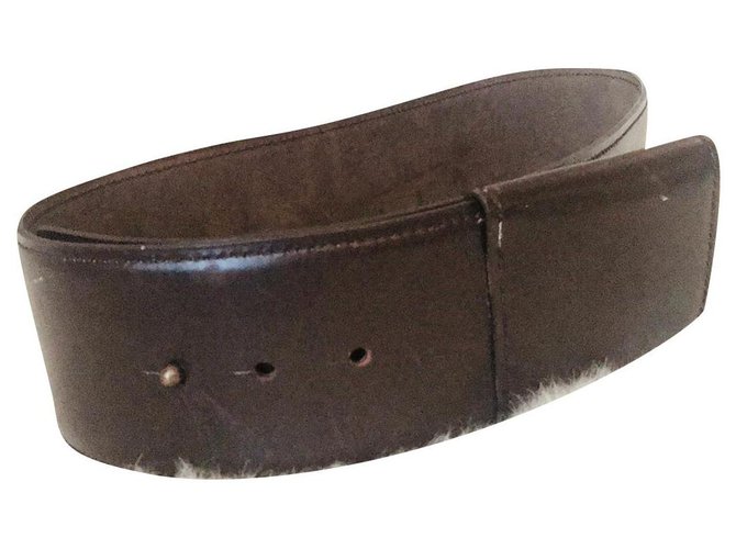 Alaïa Belts Brown Leather  ref.182199