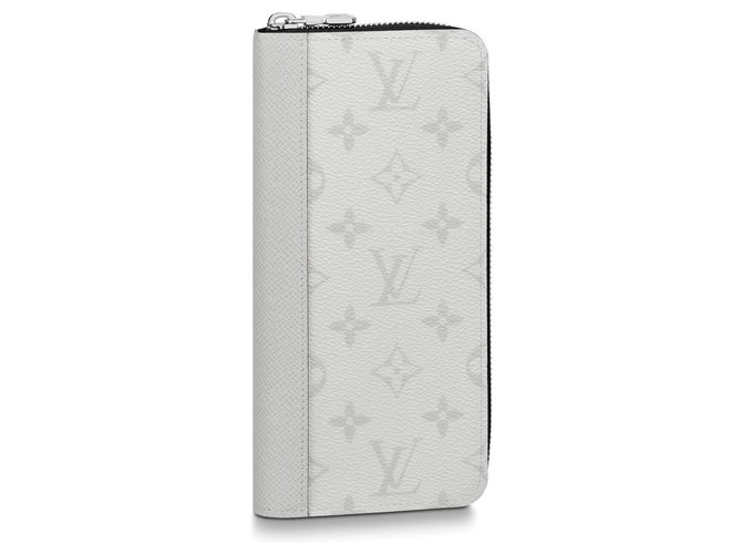 Louis Vuitton LV Zippy vertical wallet White Leather  ref.182204