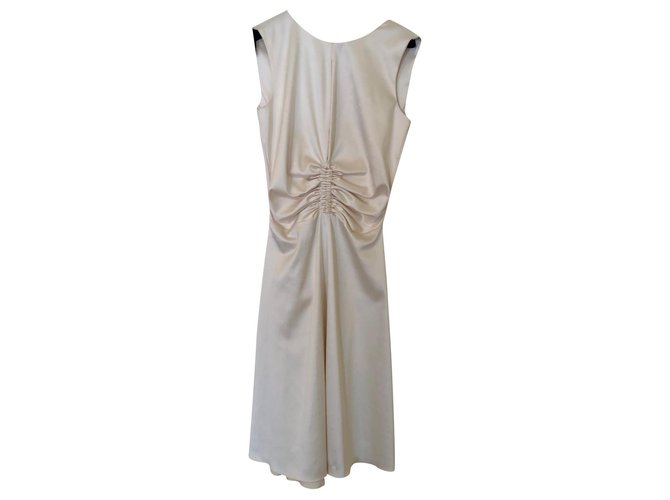 Just Cavalli Dresses Cream Silk  ref.182209