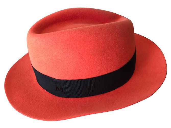 Sombrero Maison Michel de fieltro de lana de conejo