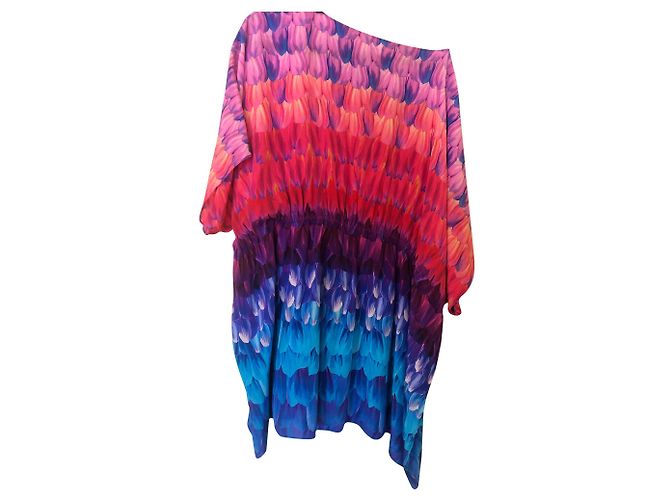 Abito tunica Gottex in seta multicolore