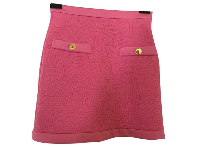 Moschino Skirts Pink Polyester  ref.182228