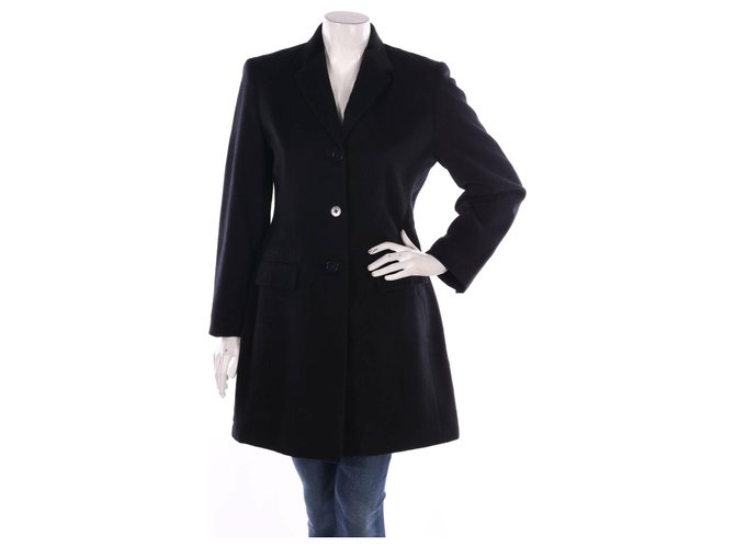 Ralph Lauren Coats, Outerwear Black Cashmere Wool  ref.182287