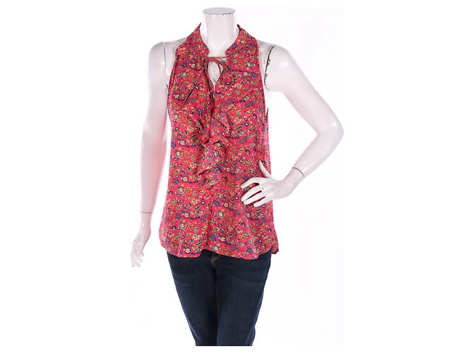 Haut à fleurs en polyester Cynthia Rowley Multicolore