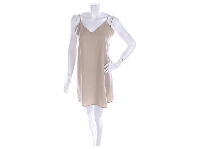 The Kooples Dresses Beige Cotton Viscose Polyamide  ref.182293