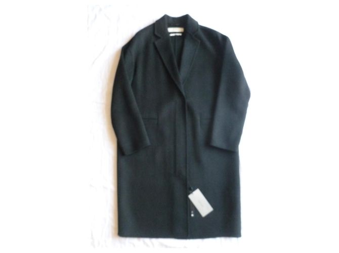 Abrigo Zara de mezcla de lana negro M