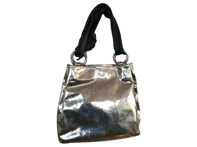 Maison Martin Margiela Handbags Silvery Leather  ref.182460