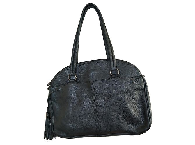 Borsa a mano Lancel in pelle nera Nero