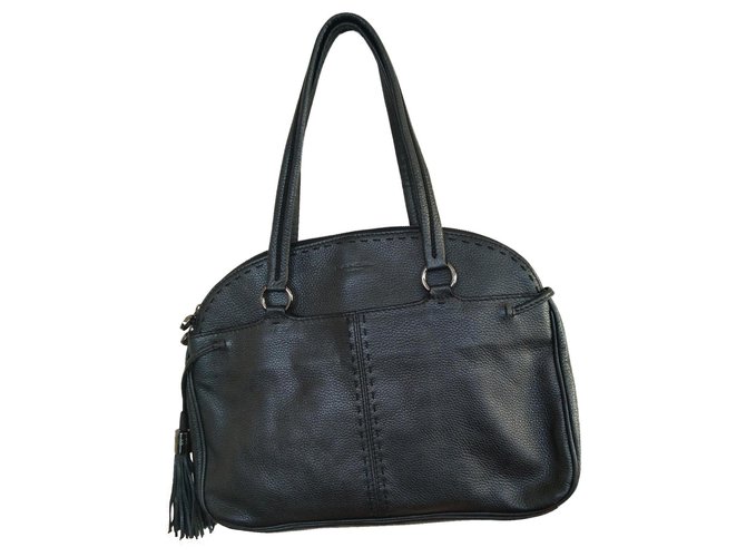 Lancel Handbags Black Leather  ref.182461