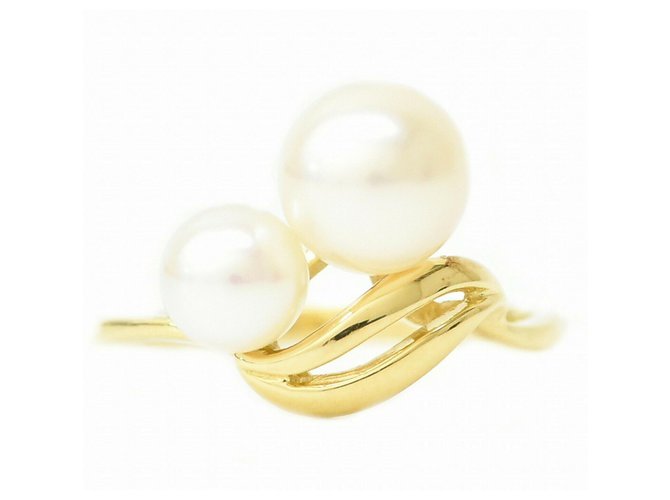 Mikimoto Ring Golden Gold-plated  ref.182514