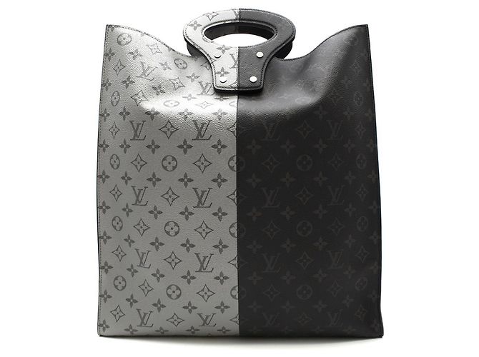 Louis Vuitton Porte-documents Tote Split en cuir Multicolore
