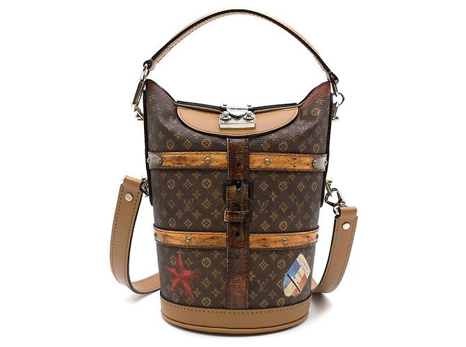 Borsa Louis Vuitton Duffle Bag Time Trunk in pelle Multicolore