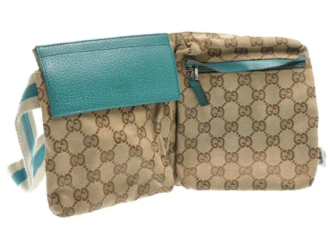 Gucci Sherry Line GG Waist Bag Beige Cloth  ref.182890