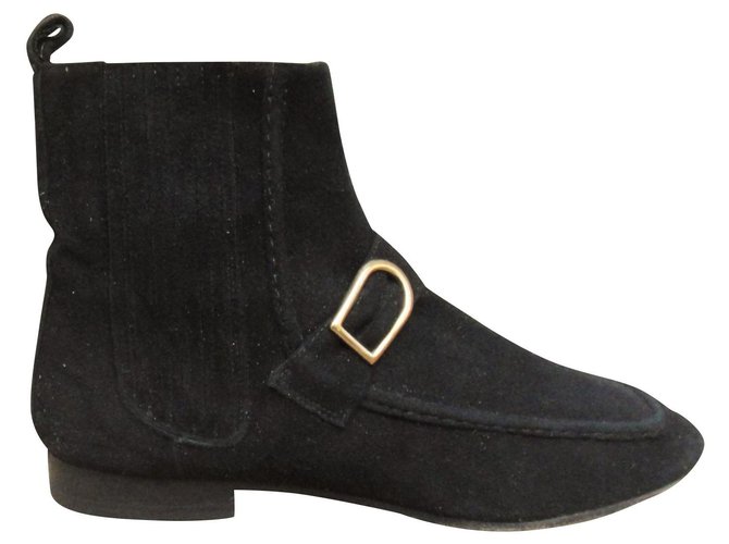 Isabel Marant boots, Ashby model p 37 Black Deerskin  ref.182925