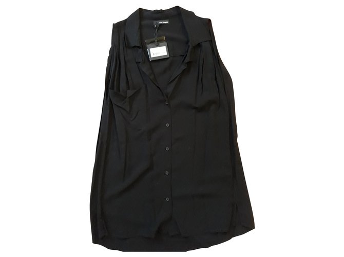 The Kooples La blusa de los pueblos Negro Viscosa  ref.183013