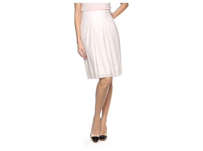 Hugo Boss Skirts White Silk Cotton ref.183031 - Joli Closet