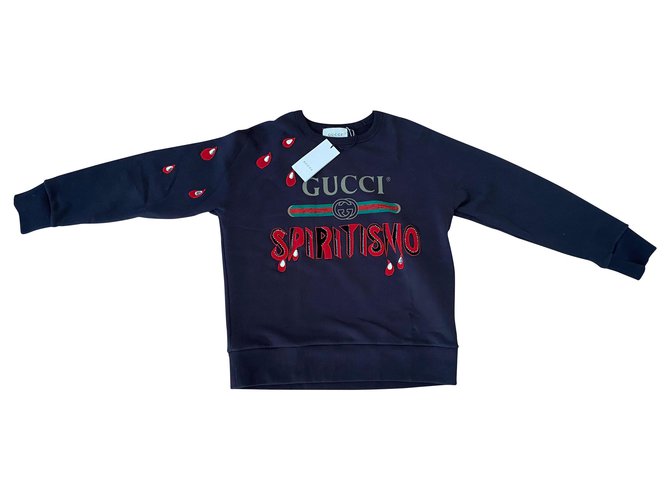 Gucci Sweaters Black Cotton  ref.183038