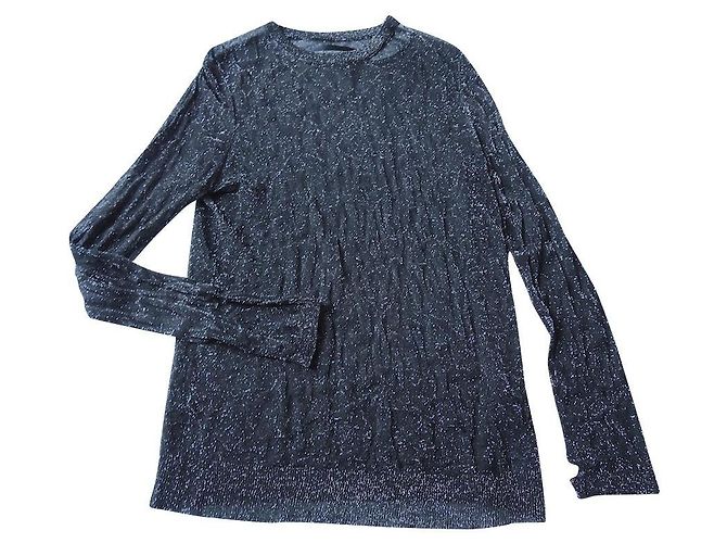 Zadig & Voltaire LUSSO ZADIG E VOLTAIRE - PULLOVER NERO LUCIDO - TS 