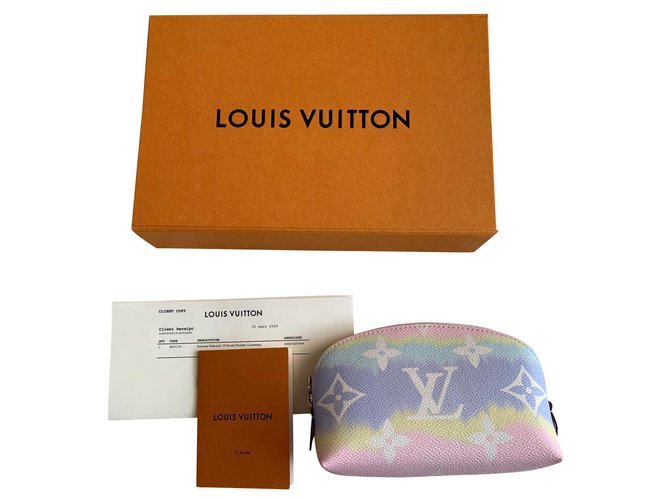 Louis Vuitton Sacos de embreagem Rosa Couro  ref.183171