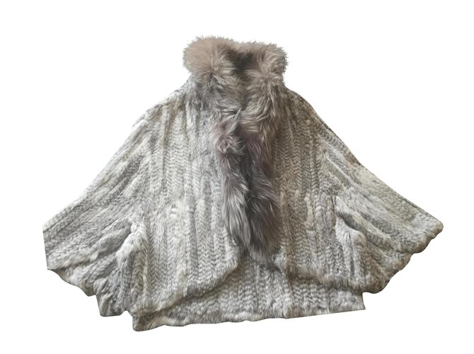 Autre Marque Jackets Grey Fur  ref.183191