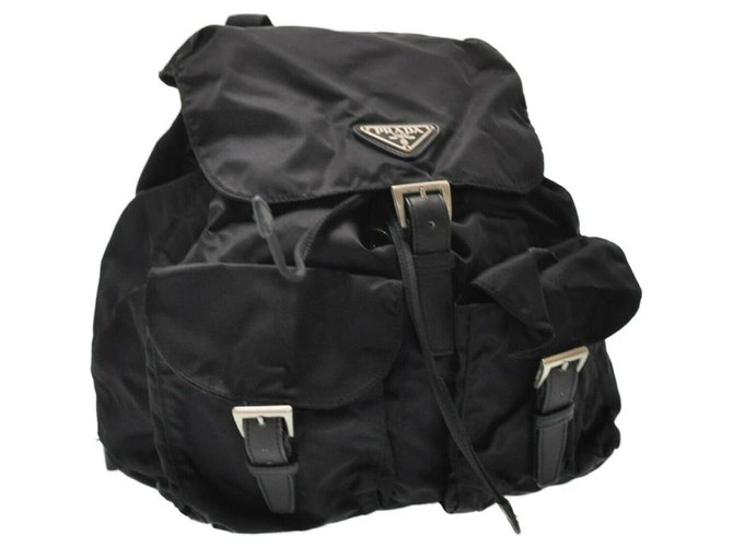 Prada backpack Black  ref.183197