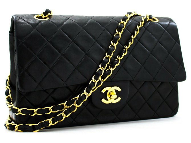 Chanel 2.55 Black Leather  ref.183198