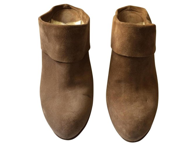 Janet & Janet Clogs Beige Leather  ref.183202