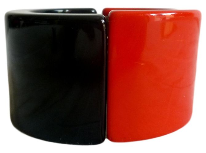 Luisa Spagnoli Braccialetto di colore rosso e nero